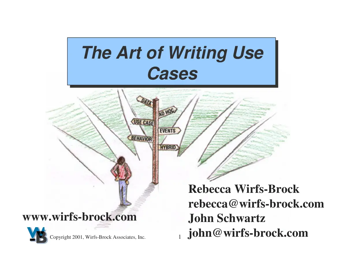 The Art of Writing Use Cases PDF – Unknown