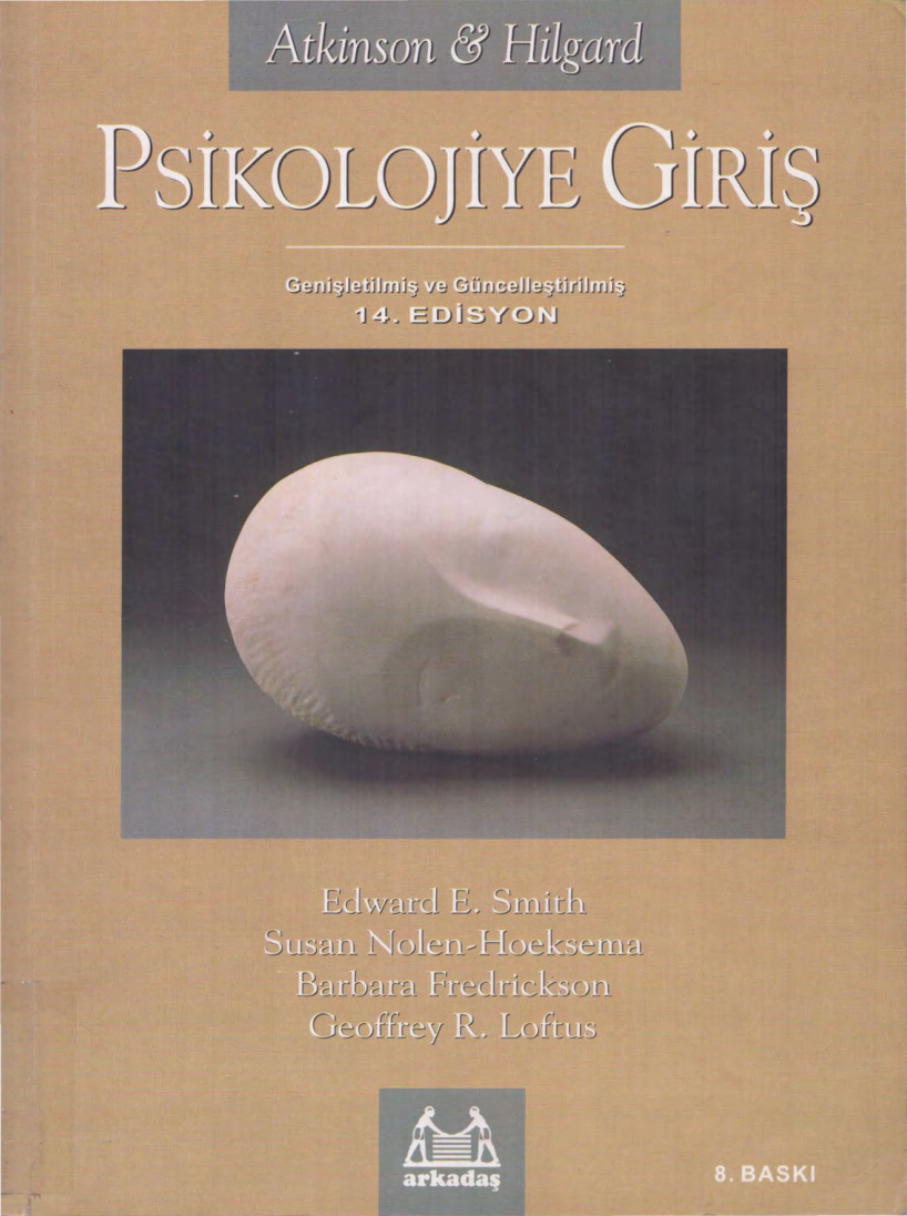 Psikolojiye Giriş PDF – Atkinson, Hilgard