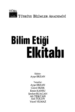 Bilim Etiği El Kitabı PDF – Ayşe Erzan
