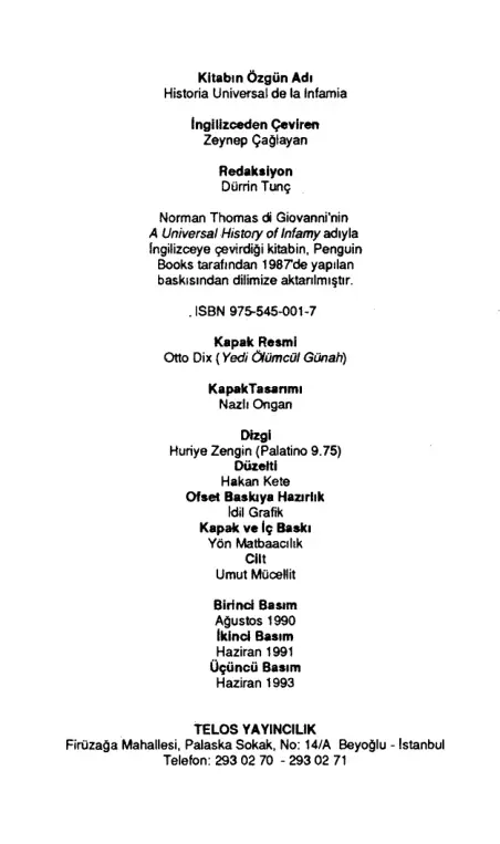 Alçaklığın Evrensel Tarihi PDF – Jorge Luis Borges