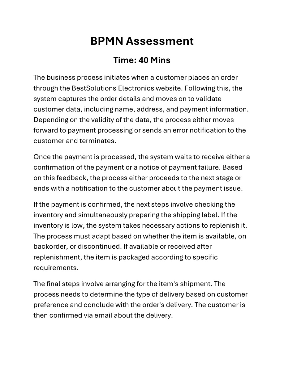 BPMN Assessment PDF – Unknown