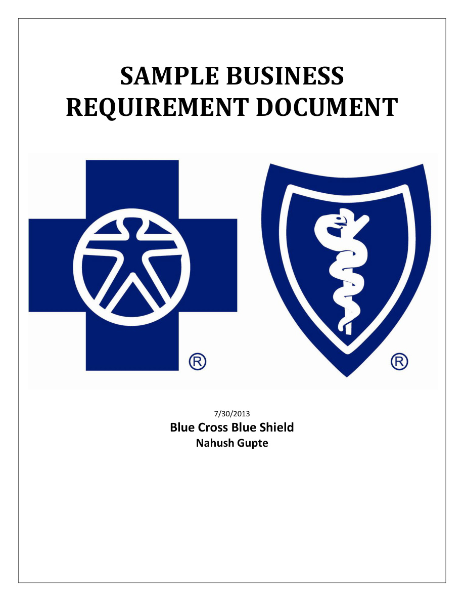 BRD: Health Insurance PDF – Unknown