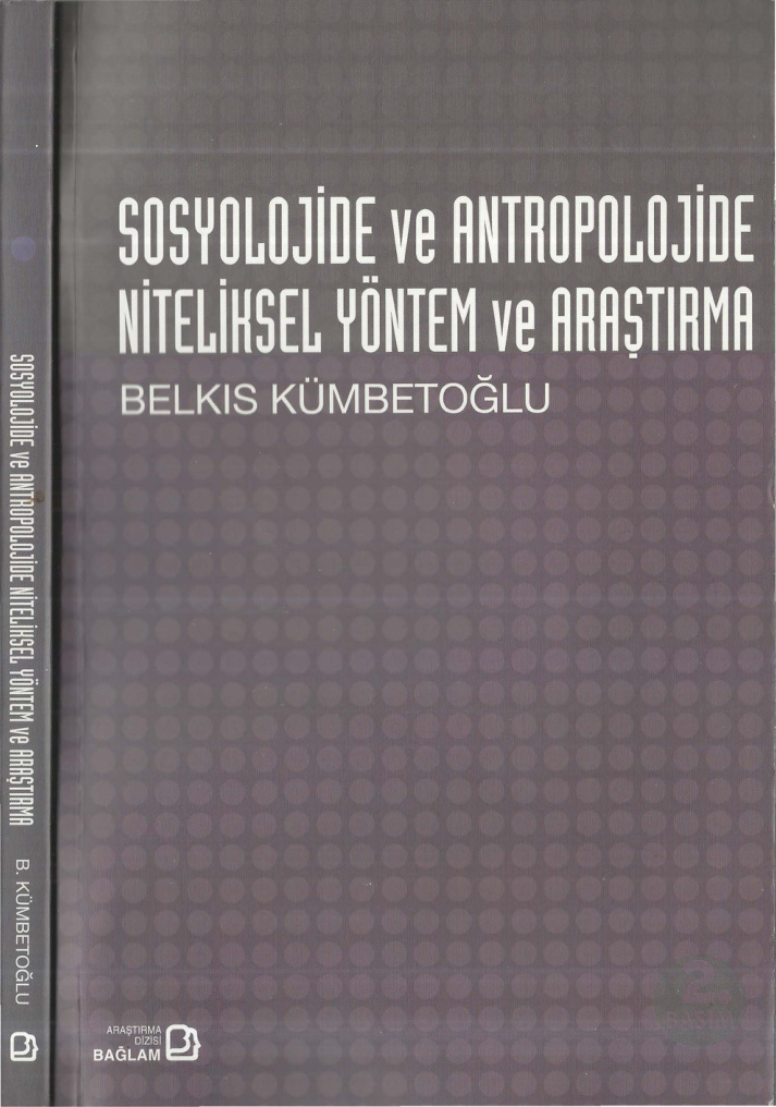 Sosyolojide ve Antropoloji’de Niteliksel Yöntem ve Araştırma PDF – Belkıs Kümbetoğlu