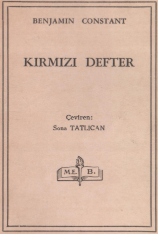 Kırmızı Defter PDF – Benjamin Constant