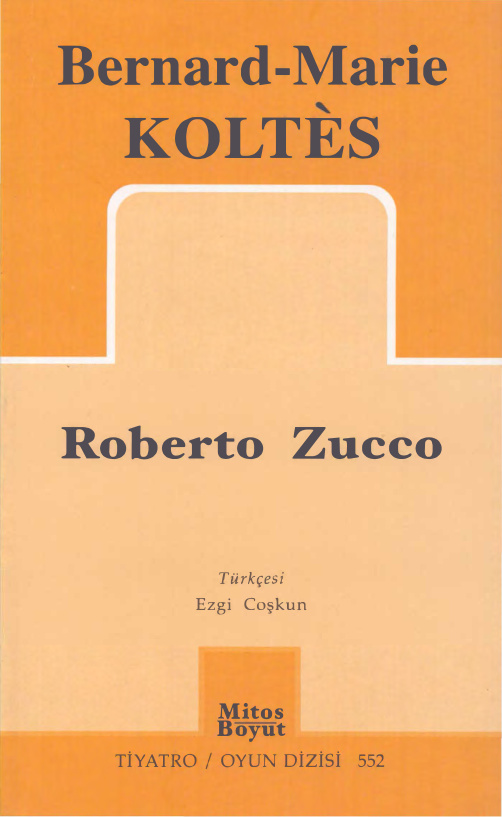 Roberto Zucco (Mitos) PDF – Bernard-Marie Koltès