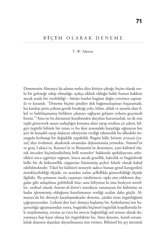 Biçim Olarak Deneme PDF – Komisyon / Belirsiz