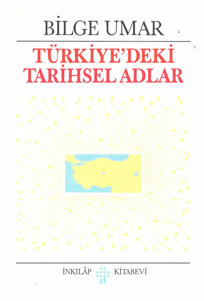 Türkiye’deki Tarihsel Adlar PDF – Bilge Umar