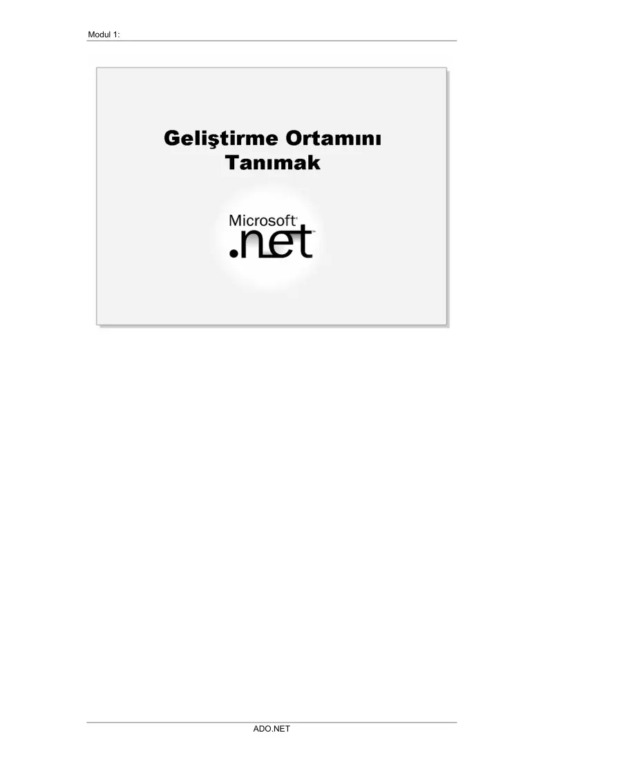 C Sharp .Net Ortamına Giriş PDF – Bilge Adam