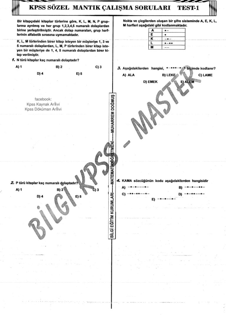 BilgiEgitim SÃ¶zelMantÄ±kSorularÄ± Kitap Kapağı