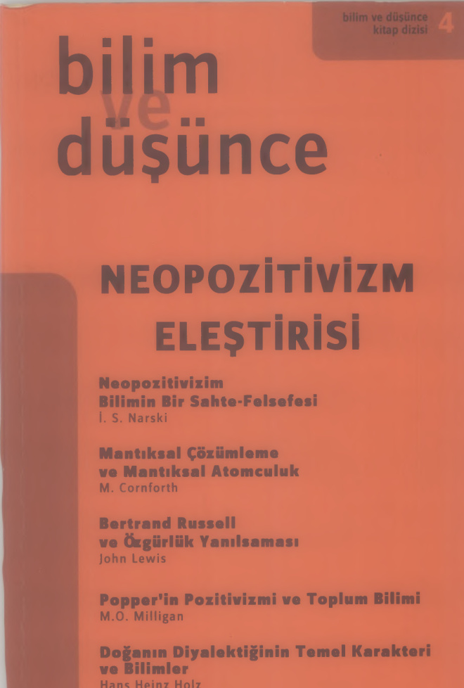 Neopozitivizm Eleştirisi PDF – Kolektif