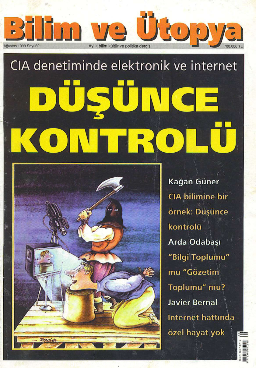 Bilim ve Ütopya Sayı 62: Ağustos 1999 PDF – Kolektif
