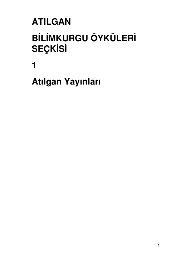 Bilimkurgu Öyküleri Seçkisi PDF – Kolektif