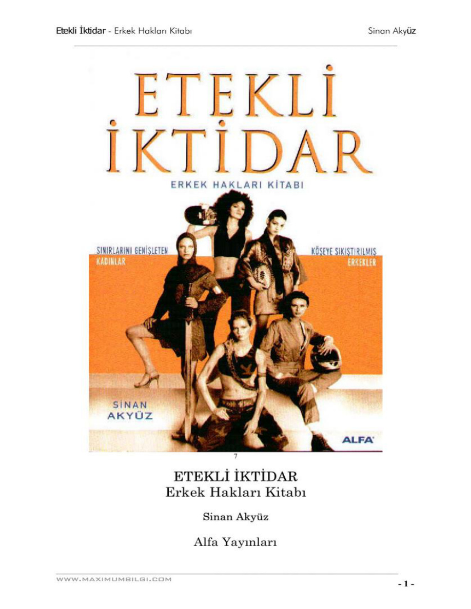 Etekli İktidar PDF – Binnur Akyüz