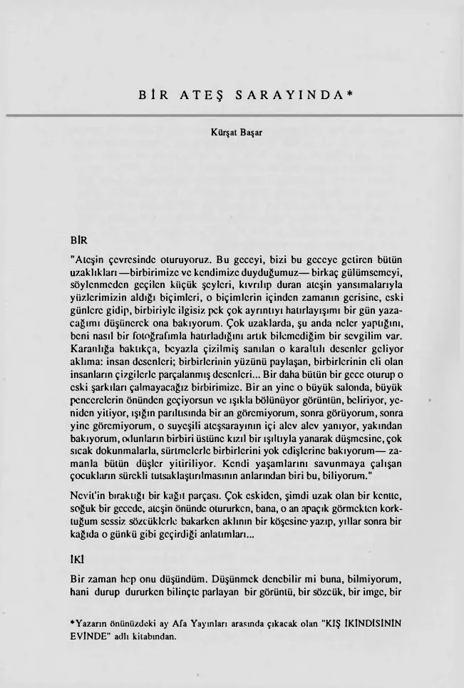 Bir Ateş Sarayında PDF – Kürşat Başar