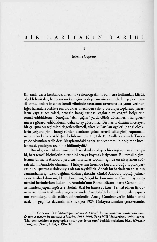 Bir Haritanın Tarihi – I PDF – Etienne Copeaux
