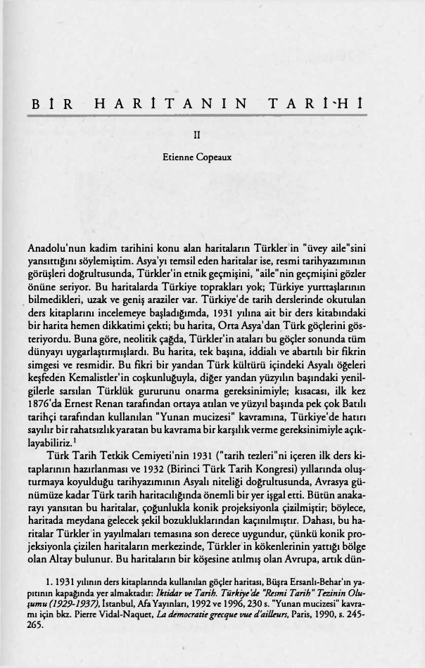 Bir Haritanın Tarihi – II PDF – Etienne Copeaux