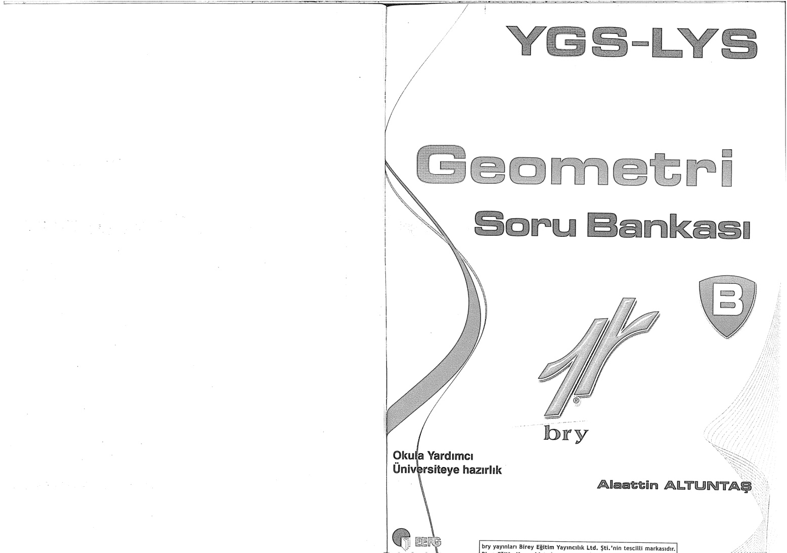 YGS-LYS Geometri B Soru Bankası PDF – Birey Dershaneleri Komisyon
