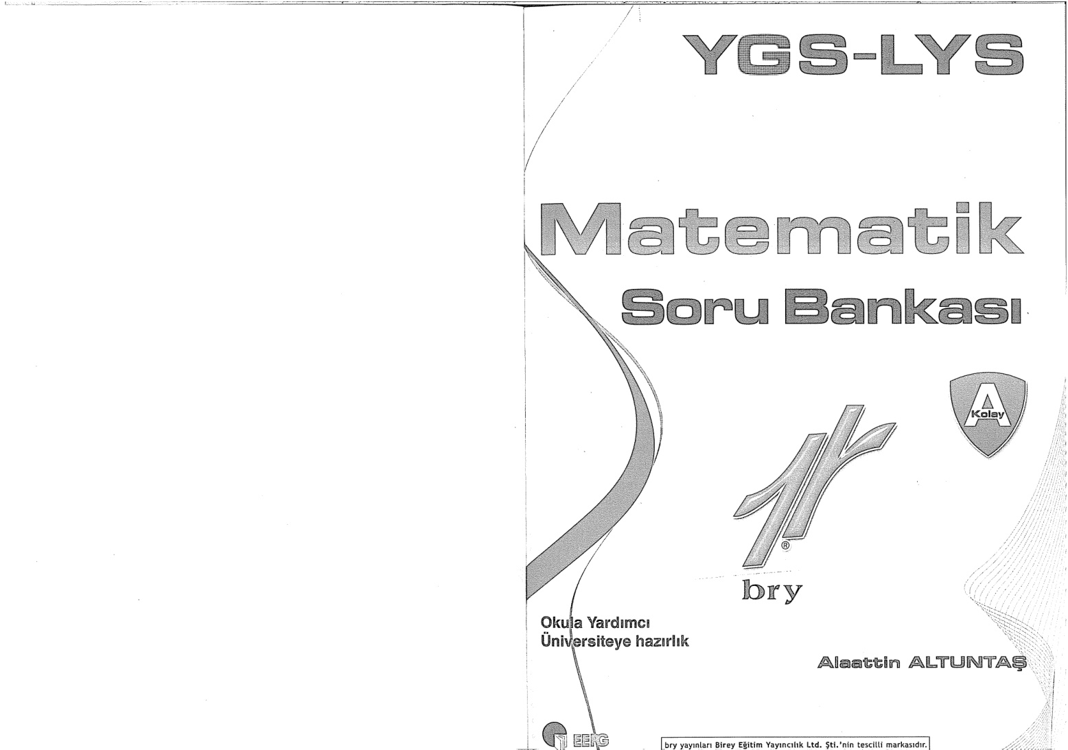 YGS-LYS Matematik A Soru Bankası PDF – Birey Dershaneleri Komisyon