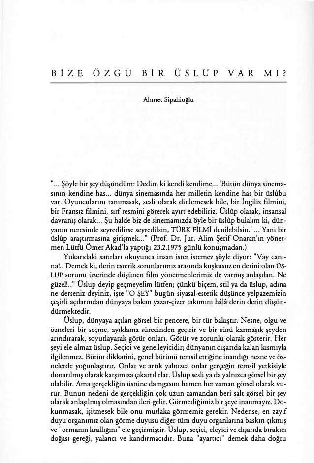 Bize Özgü Bir Üslup Var mı PDF – Kolektif