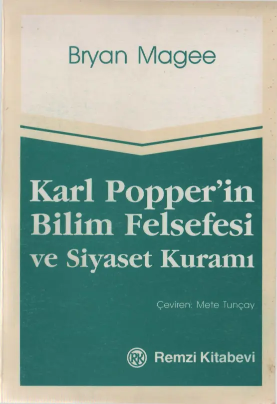 Karl Popper’in Bilim Felsefesi Ve Siyaset Kuramı PDF – Bryan Magee