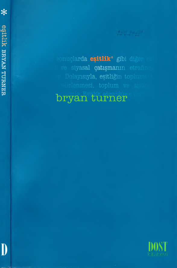 Eşitlik PDF – Bryan S. Turner