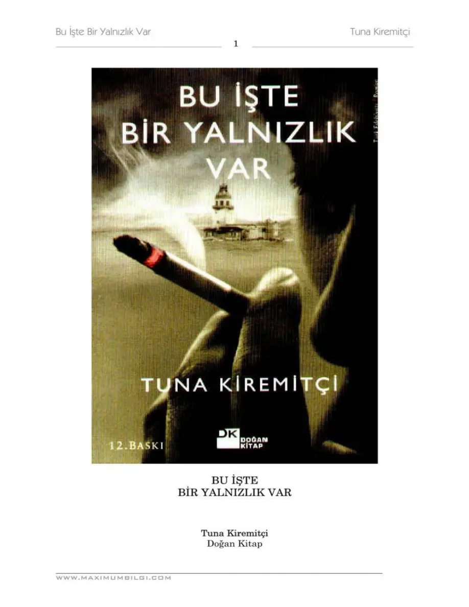 Bu İşte Bir Yalnızlık Var PDF – Tuna Kiremitçi
