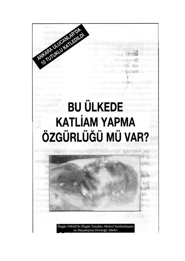 Bu Ülkede Katliam Yapma Özgürlüğü mü Var PDF – Kolektif