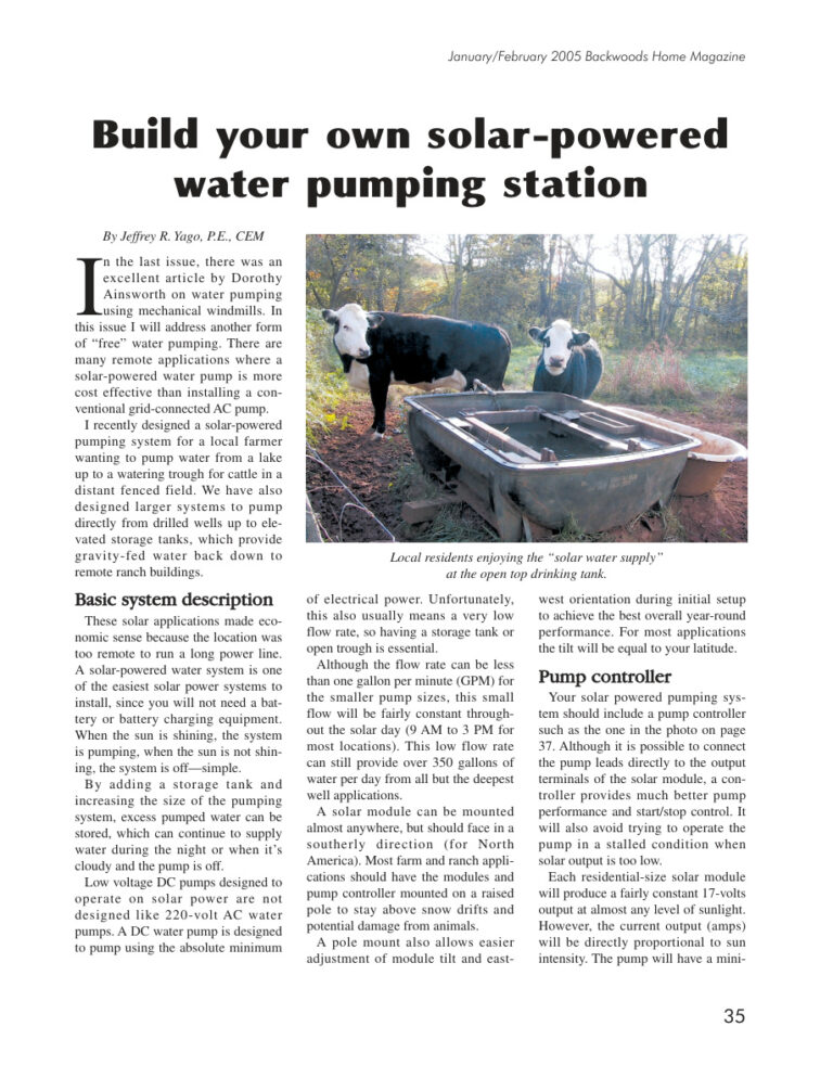 Build Your Own Solar-Powered Water Pumping Station PDF - Unknown 1 Build your own solar powered water pumping stattion Kitap Kapağı