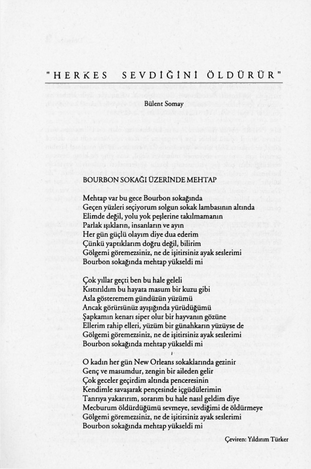 Herkes Sevdiğini Öldürür PDF – Bülent Somay