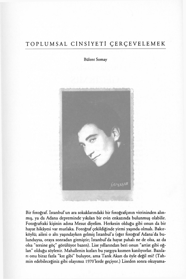 Toplumsal Cinsiyeti Çerçevelemek PDF – Bülent Somay