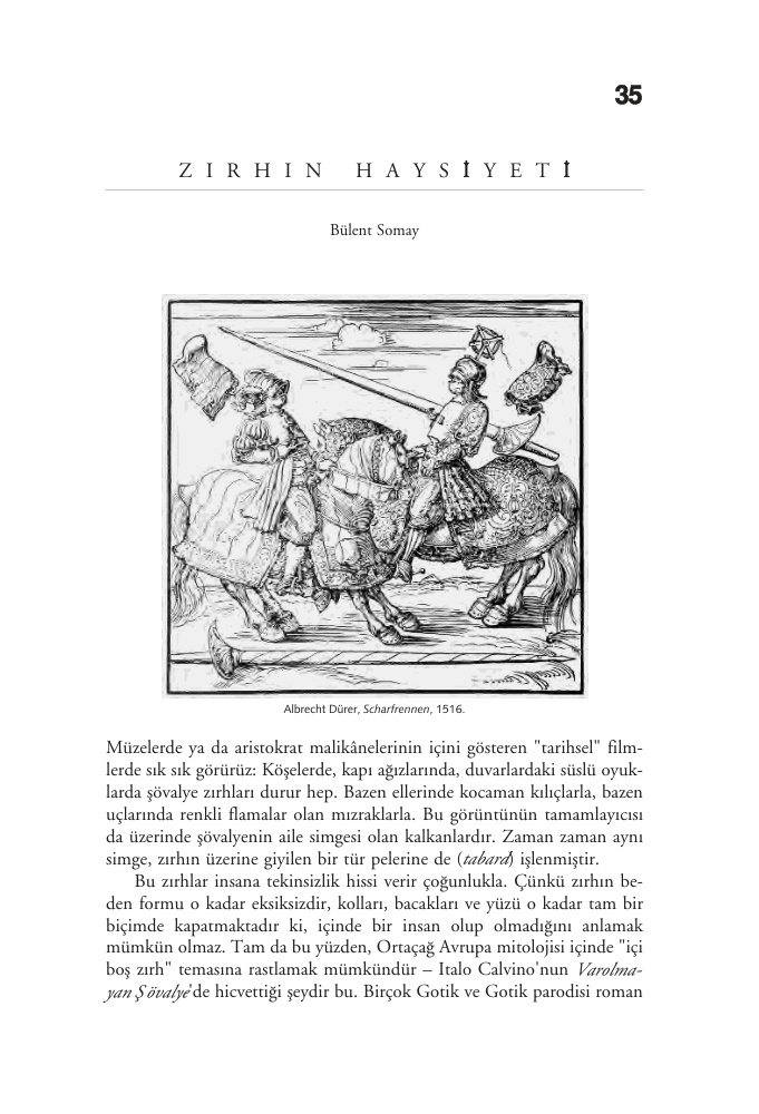 Zırhın Haysiyeti PDF – Bülent Somay