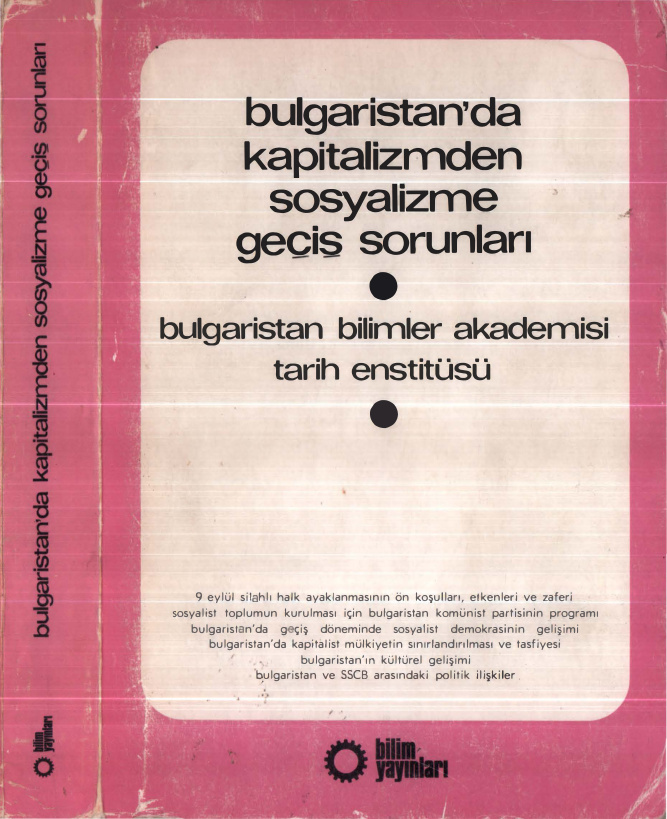 Bulgaristan’da Kapitalizmden Sosyalizme Geçiş Sorunları PDF – Kolektif