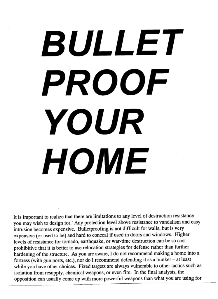 Bulletproof Your Home PDF – Unknown