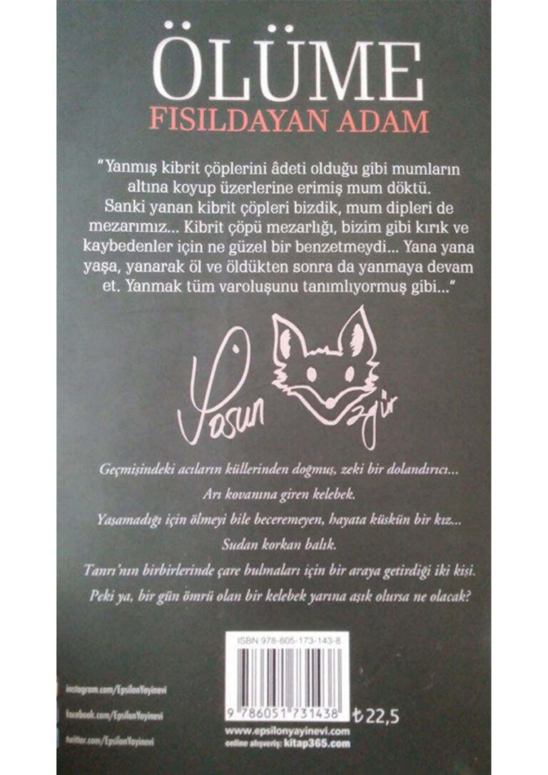 Büşra Yılmaz Ölüme Fısıldayan Adam #1 Kitap Kapağı