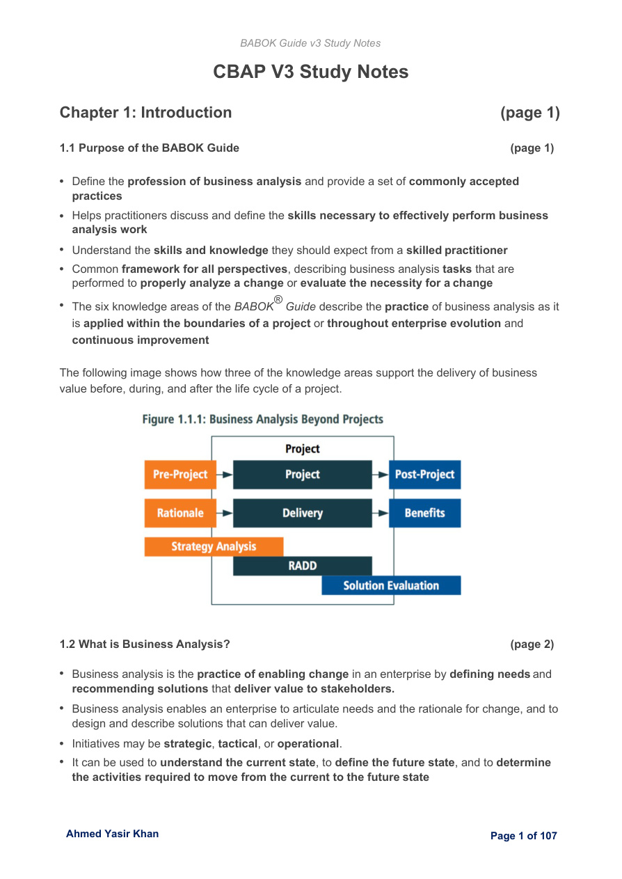CBAP: Certified Business Analysis Professional PDF – Unknown / IIBA