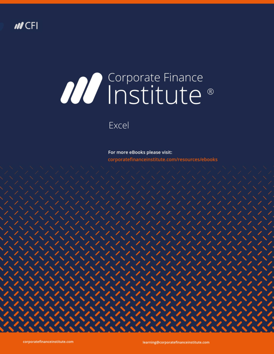CFI Excel eBook PDF – Corporate Finance Institute (CFI)