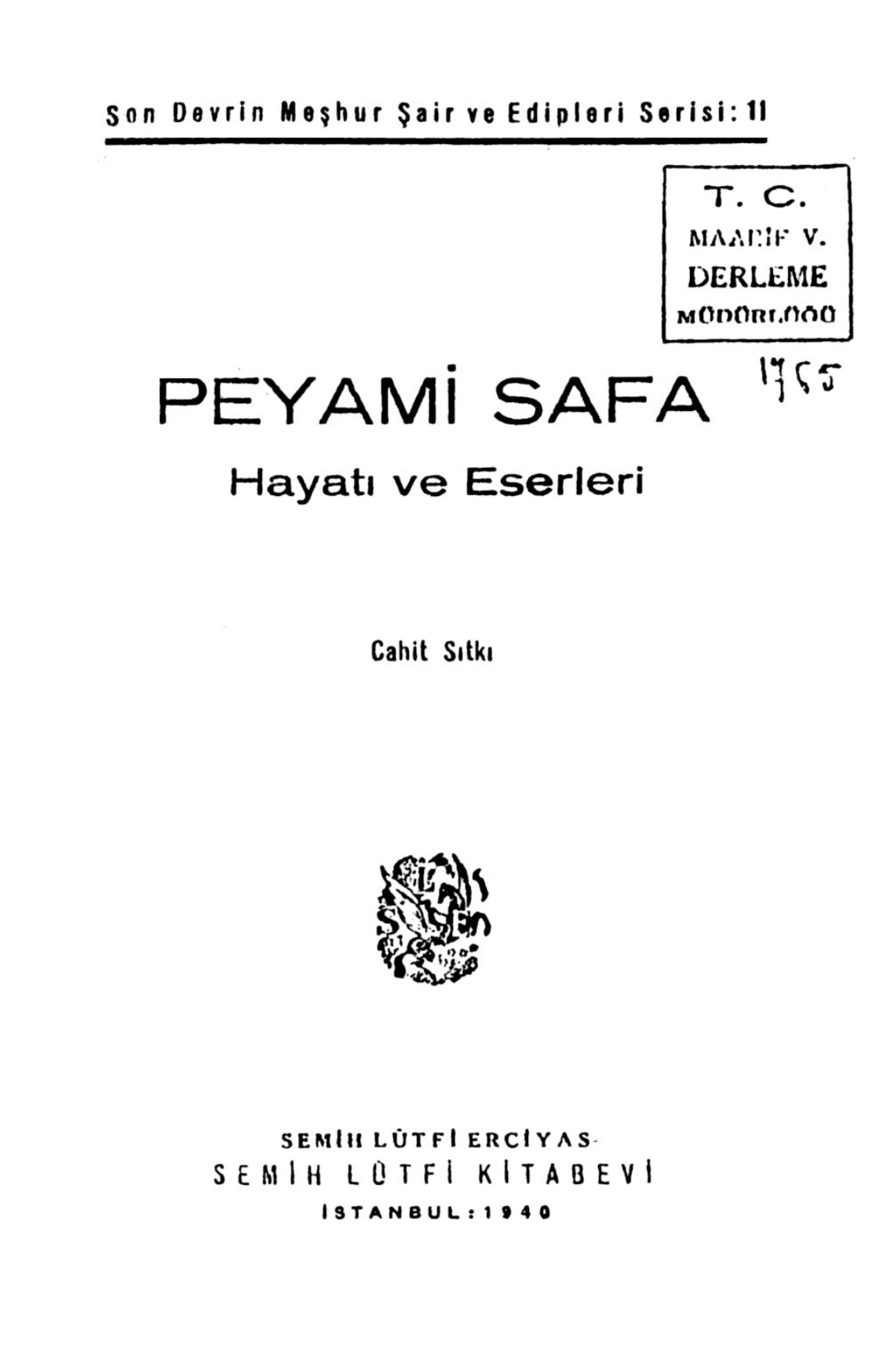 Cahit Sıtkı PDF – Peyami Safa