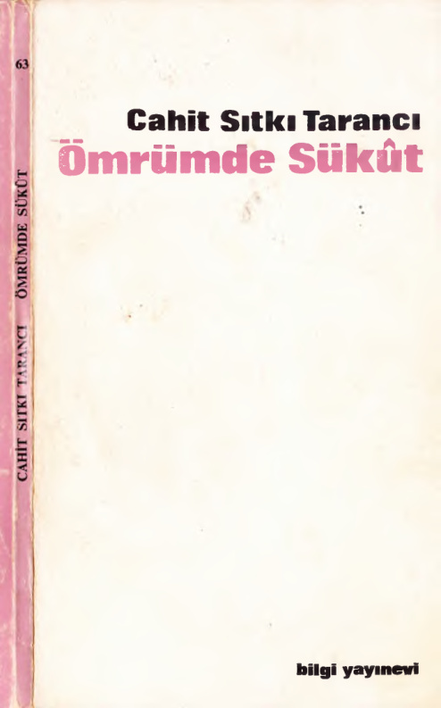 Ömrümde Sükut PDF – Cahit Sıtkı Tarancı