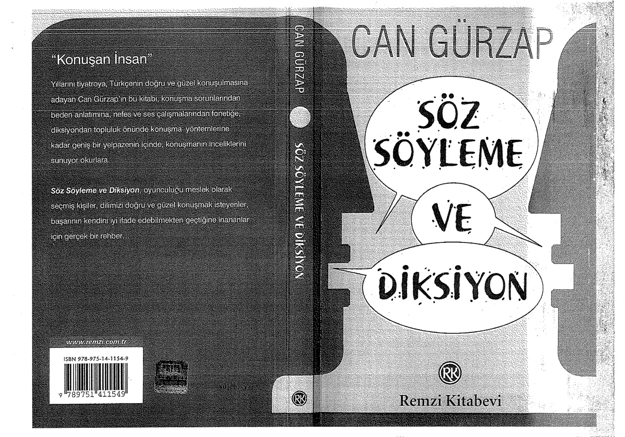 Söz Söyleme ve Diksiyon PDF – Can Gürzap