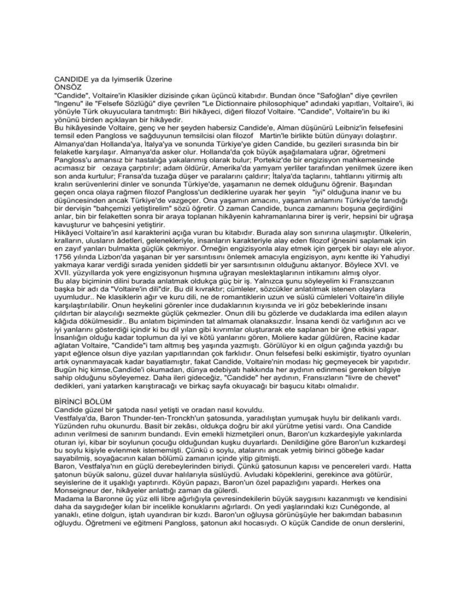 Candide PDF – Voltaire
