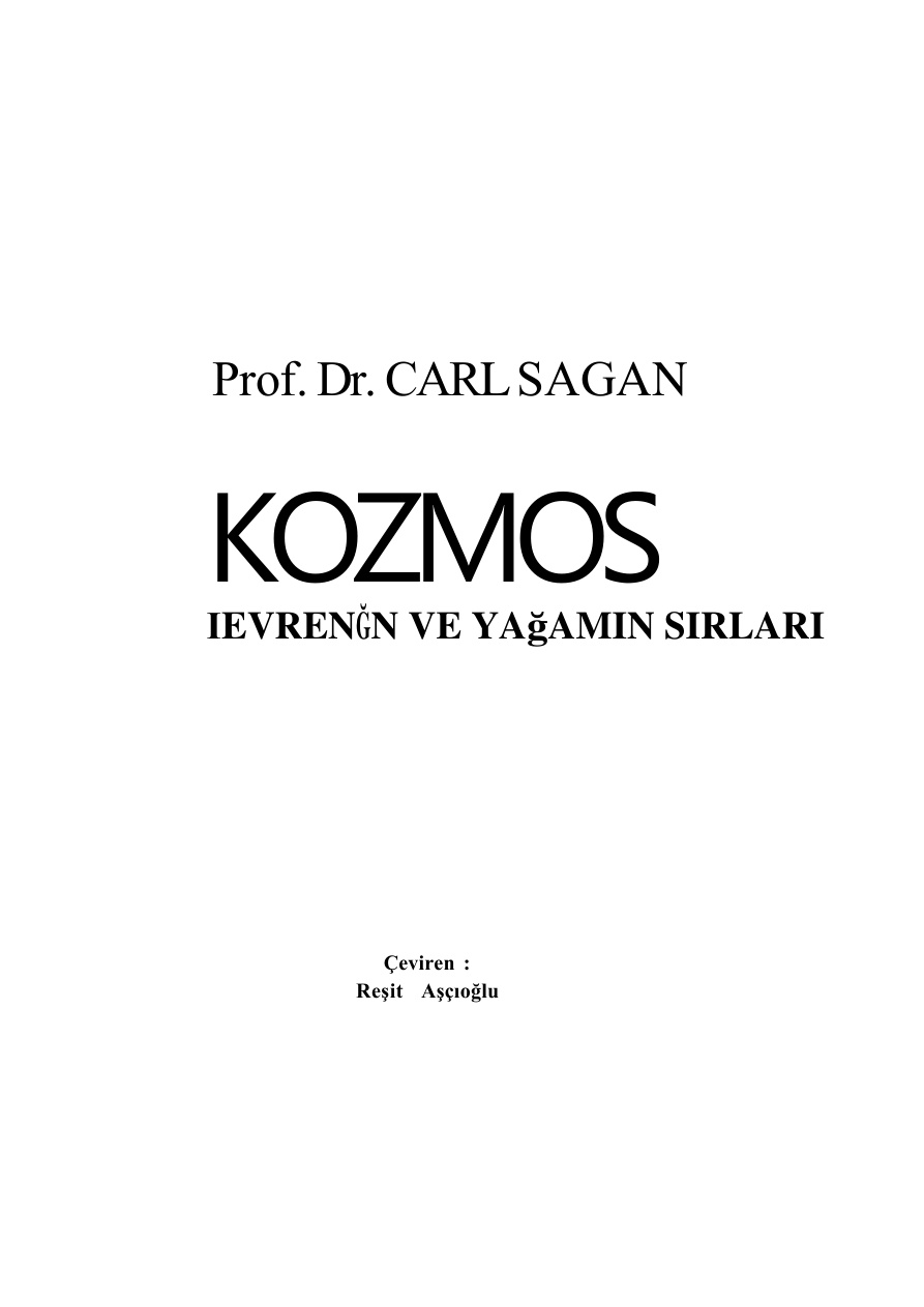 Cozmos (Kozmos) PDF – Carl Sagan