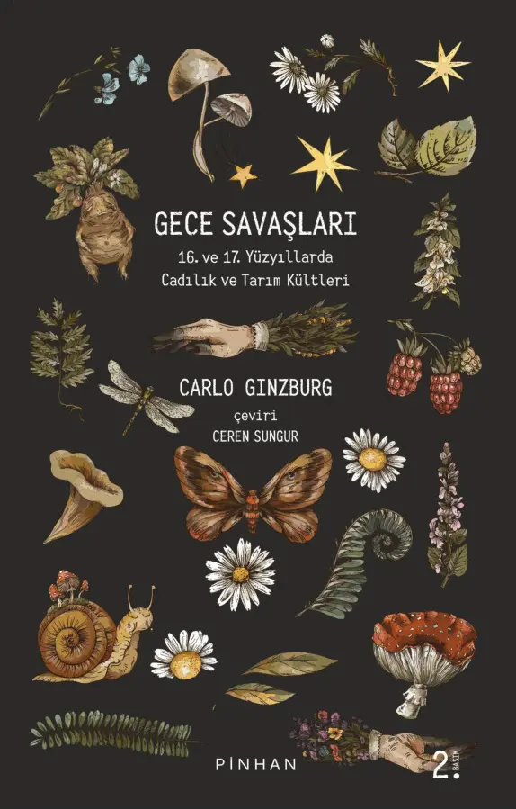 Carlo Ginzburg Gece Savaşları Pinhan Yayınları Kitap Kapağı
