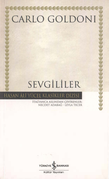 Sevgililer PDF – Carlo Goldoni