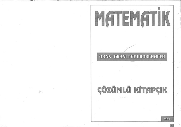 Celal Aydın Yayınları Oran Orantı ve Problemler Kitap Kapağı