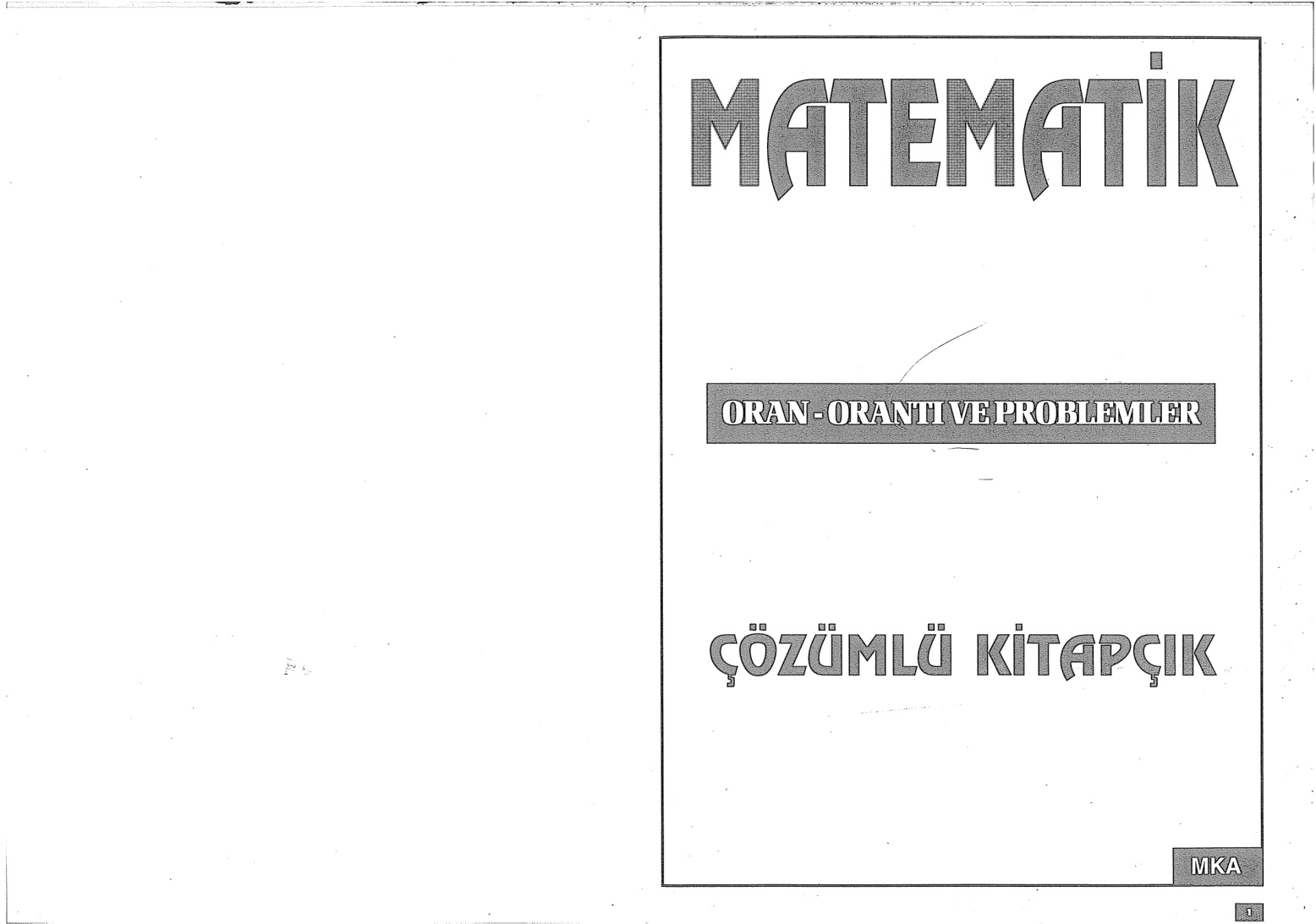 Oran-Orantı ve Problemler PDF – Celal Aydın