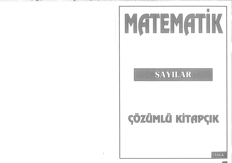 Celal Aydın Yayınları Sayılar Kitap Kapağı