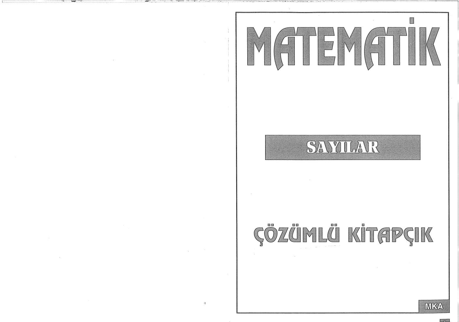 Sayılar PDF – Celal Aydın