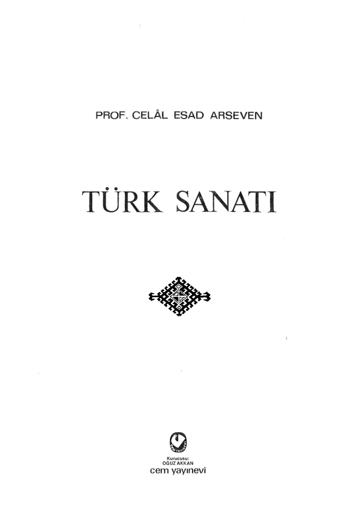 Türk Sanatı PDF – Celal Esad Arseven