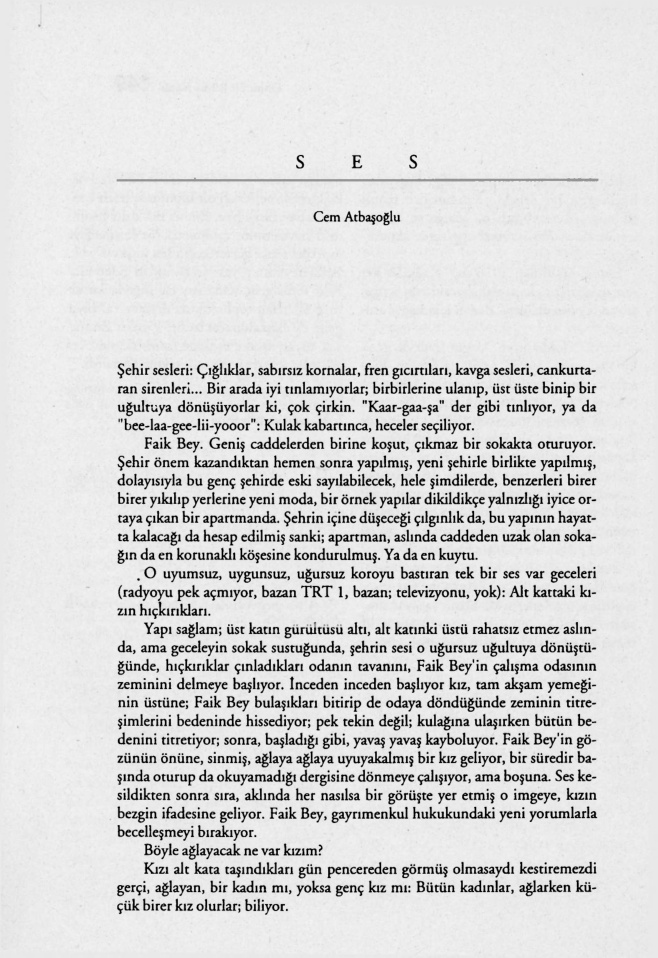 Ses PDF – Cem Atabaşoğlu