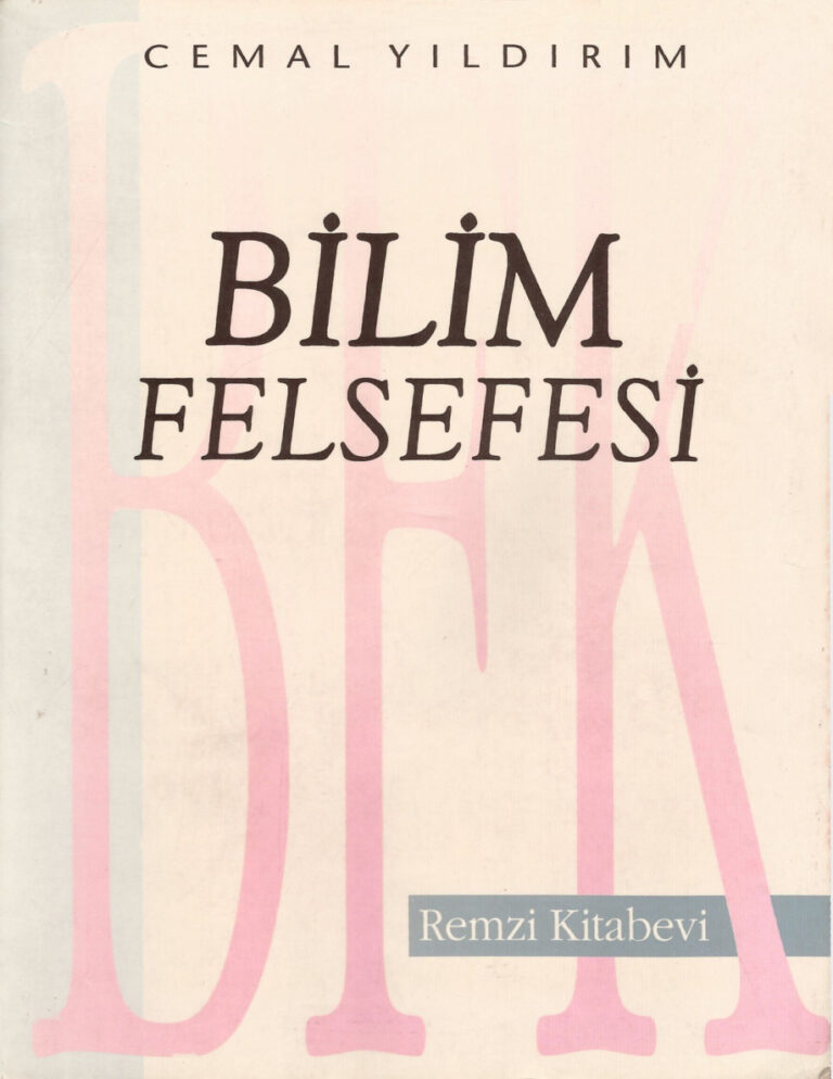 Cemal Yıldırım Bilim Felsefesi Kitap Kapağı